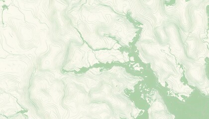 Seamless Topographic Contour Lines Map in Sage and Bone