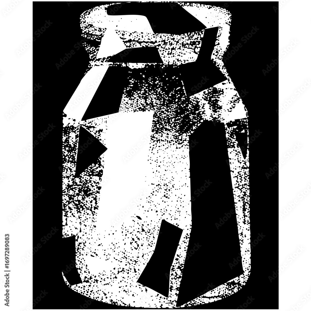 Poster vector abstract vessel with fragmented .