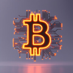 Bitcoin and Cryptocurrency Mining Currency Concept Depicting Blockchain Technology, Digital Asset Transactions, Secure Mining Operations, Crypto Wallets, and Decentralized Financial Ecosystem