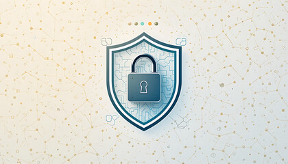 Modern Data Security and Encryption Strategies Featuring Advanced Cryptographic Protocols, Secure Information Management, Cybersecurity Measures, Encrypted Communication and Cyber shield icon