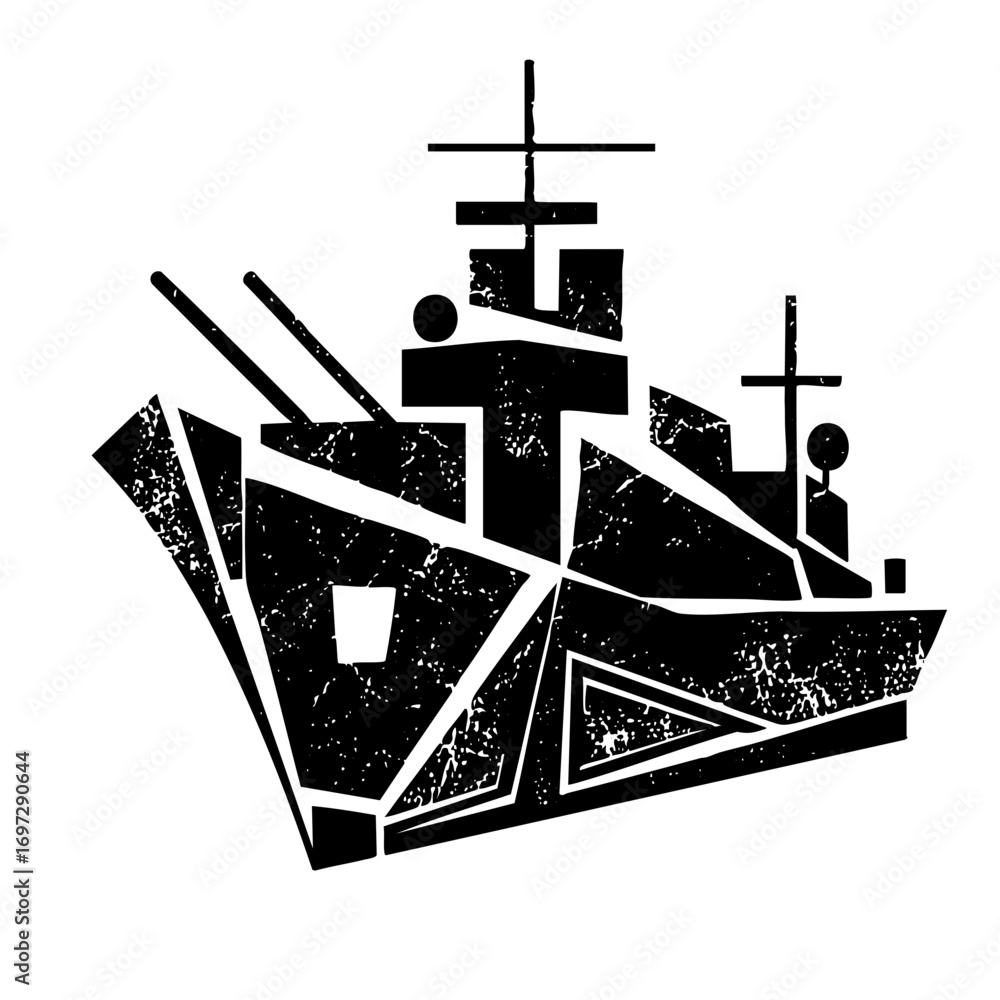 Poster vector abstract vessel features geometric shapes and a minimalist .