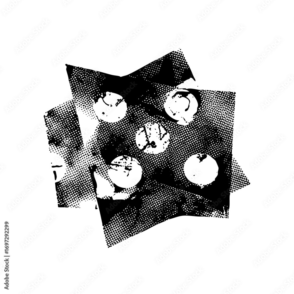 Poster vector abstract geometric shapes with circular cutouts .