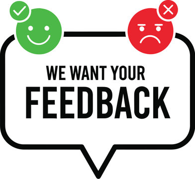 Customer feedback survey and review form design editable vector