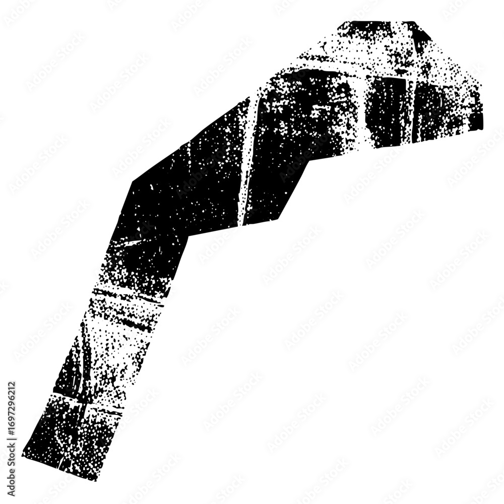 Poster vector abstract robotic arm with angular .