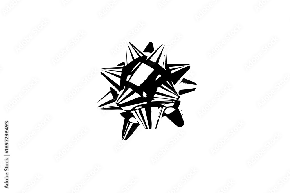 Poster vector abstract geometric starburst with sharp angular shapes.