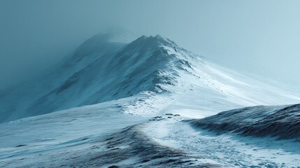 Exploring Majestic Snow-Capped Mountains Remote Location Landscape Photography Winter Environment Aerial View