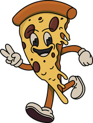Retro Character Pizza