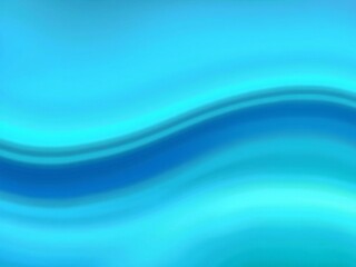 Obraz premium Abstract flowing wave of bright turquoise and deep blue colors