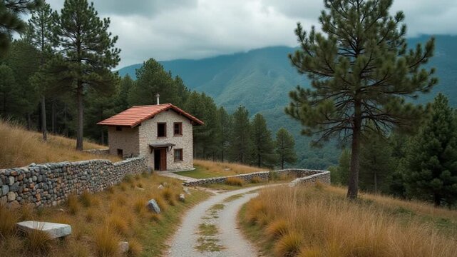 Abandoned village Kayakoy surrounded