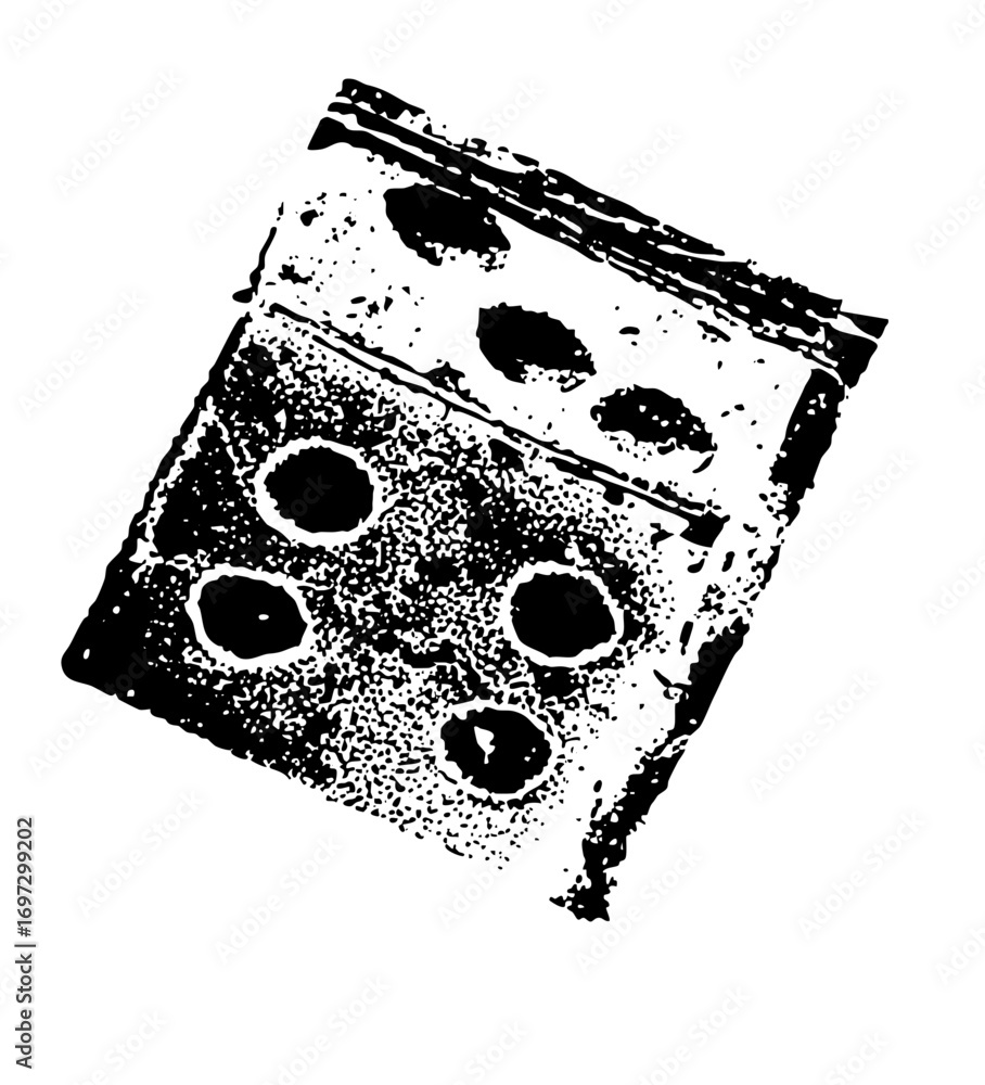 Poster vector abstract geometric slice with circular cutouts .