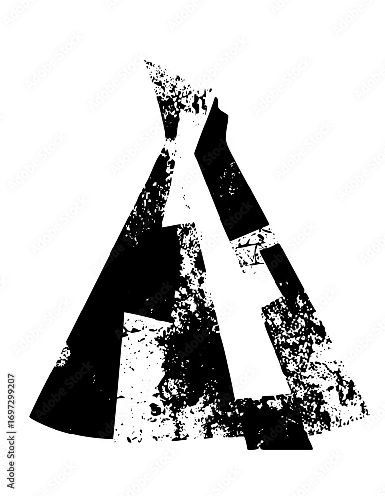 Aufkleber vector abstract geometric shapes create a dynamic distressed vector .