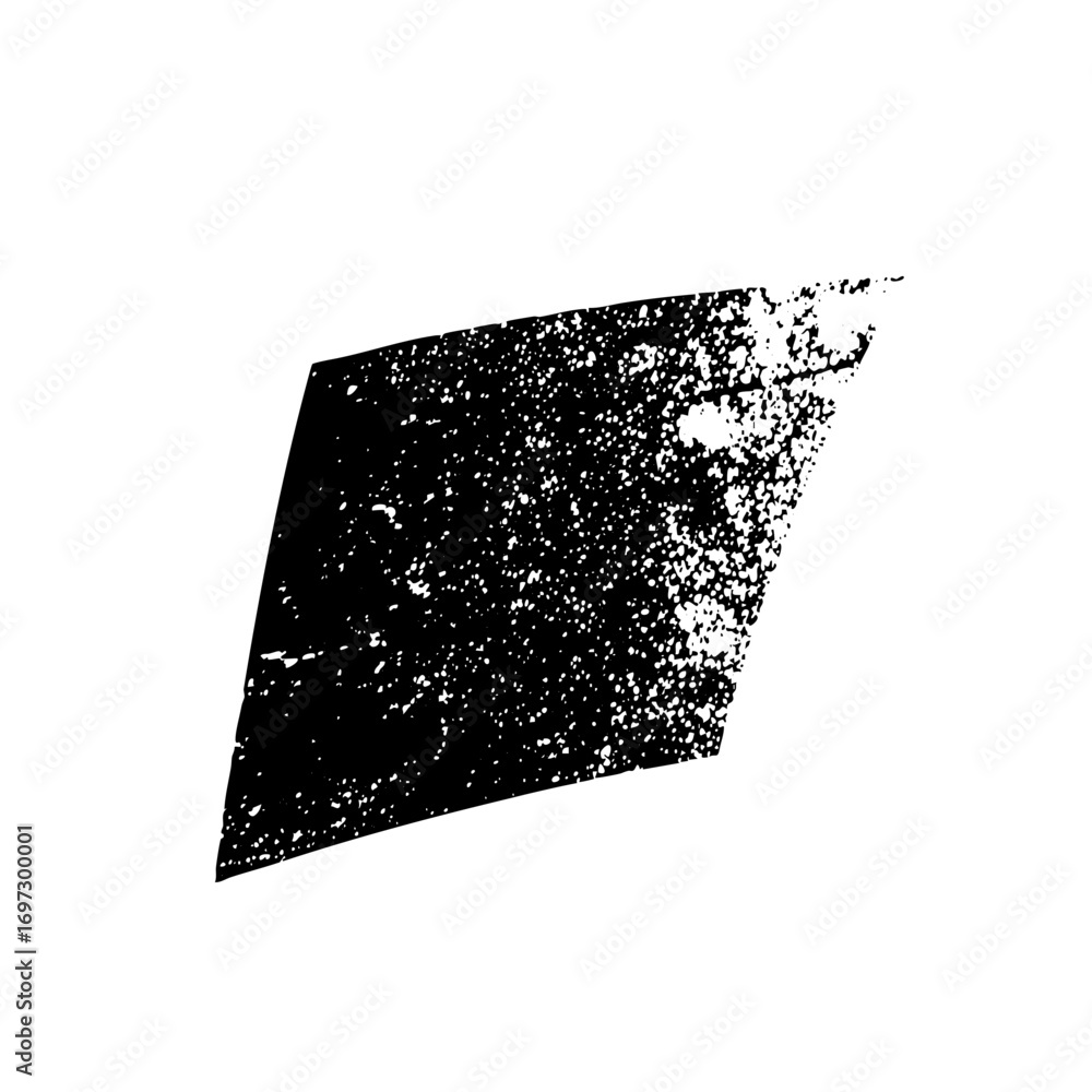 Aufkleber vector abstract distressed rectangle shape with grainy texture.