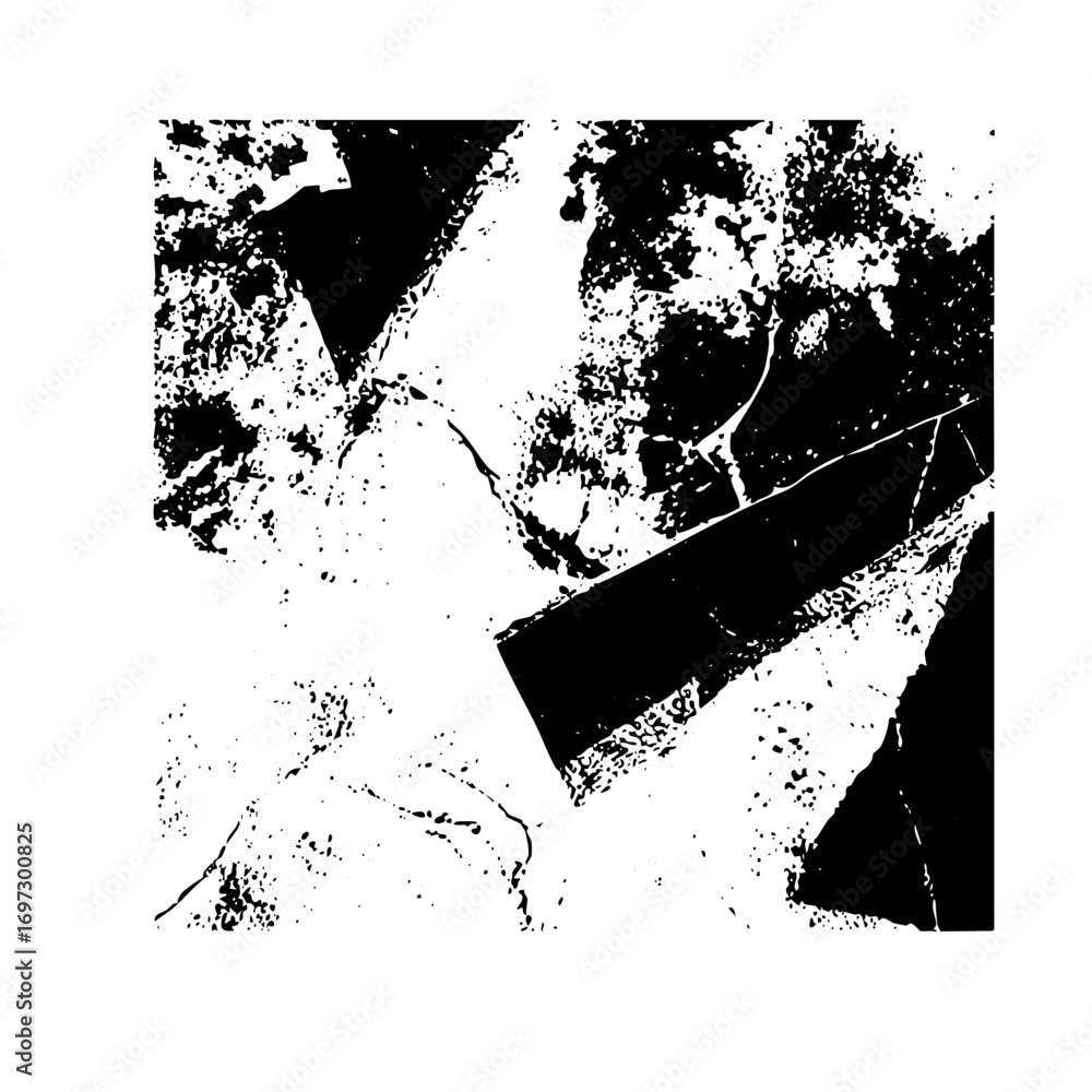 Poster vector abstract fractured shapes create a dynamic composition.
