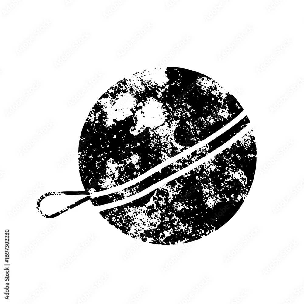 Poster vector distressed of a classic with string.