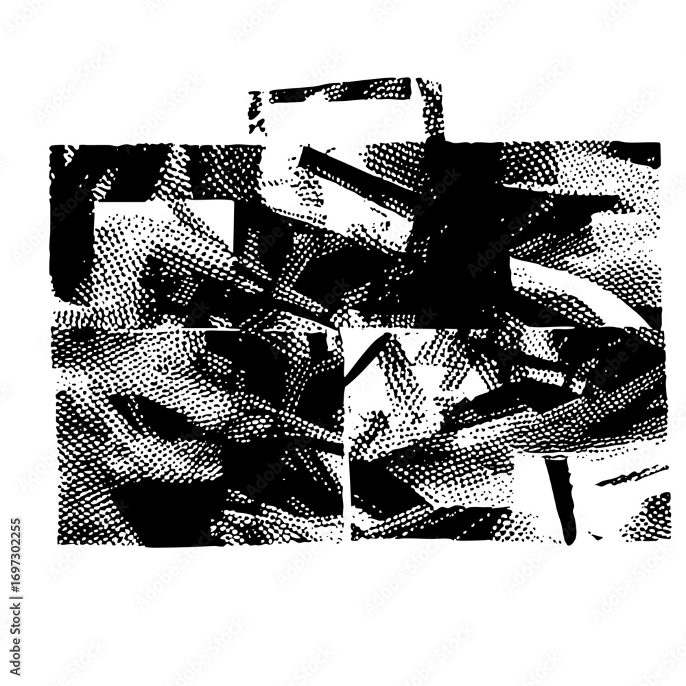 Poster vector abstract geometric shapes create a dynamic fragmented composition.