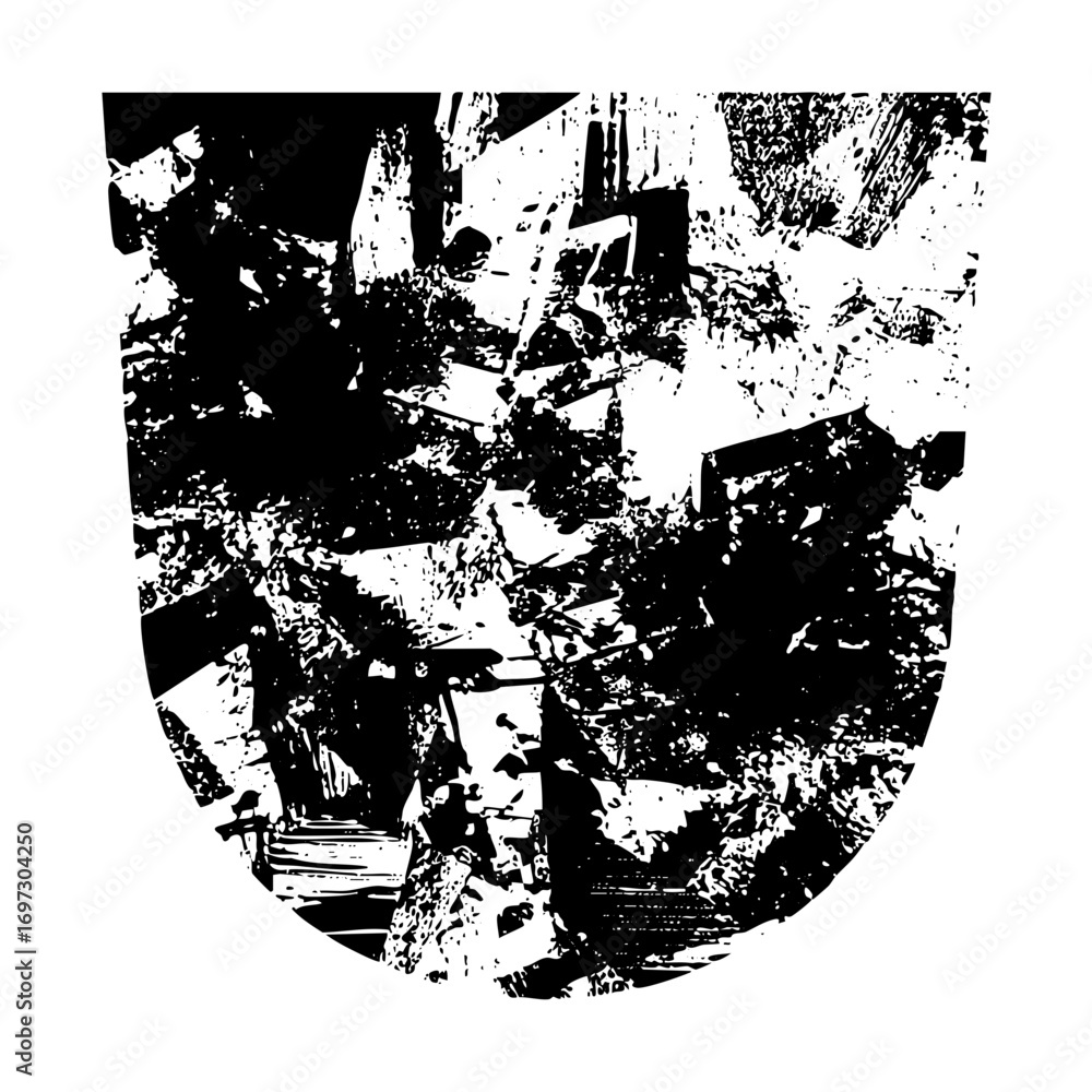 Poster vector abstract black featuring fragmented shapes and dynamic lines.