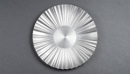 Silver Radial Sunburst Metal Plate