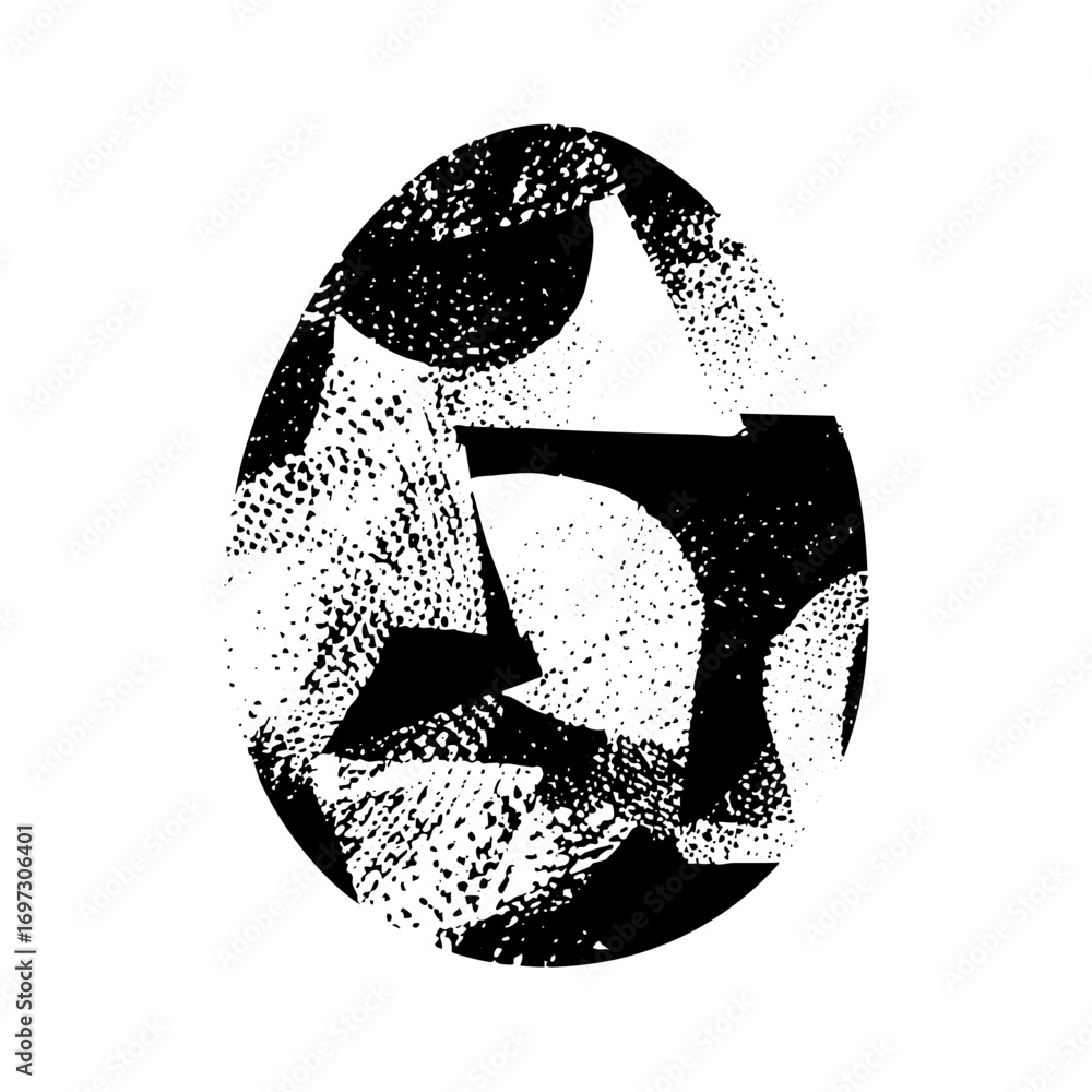 Poster vector abstract geometric featuring a fragmented textured shape.