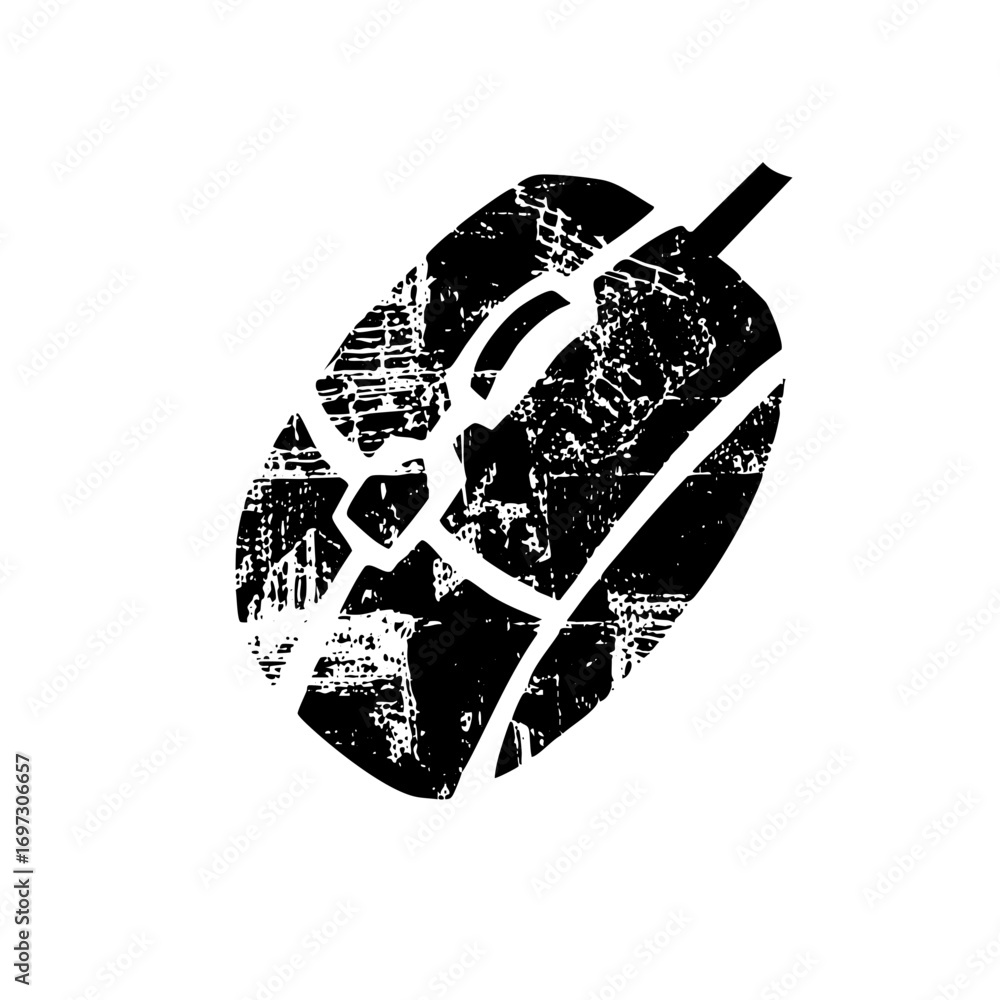 Poster vector abstract microphone with distressed texture.