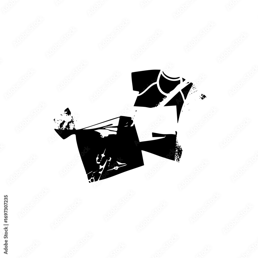 Poster vector abstract racing car with dynamic speed lines.