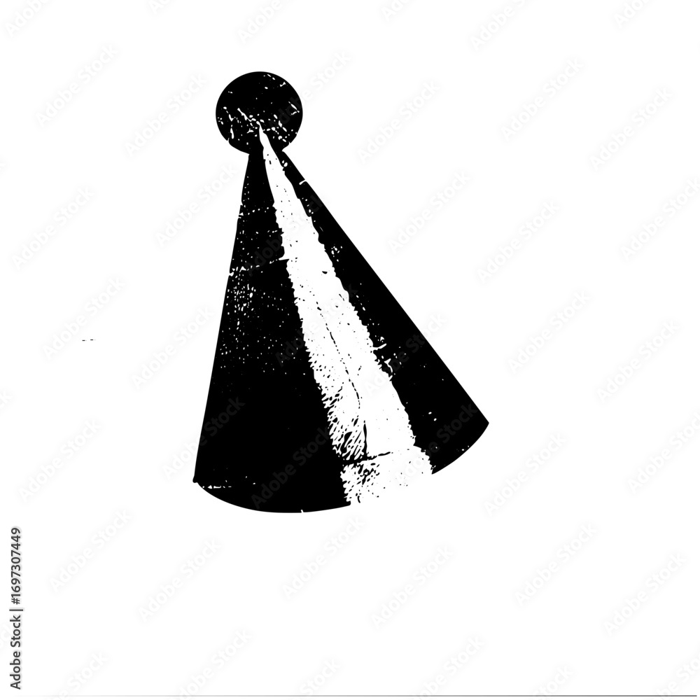 Aufkleber vector abstract cone shape with radiating lines .