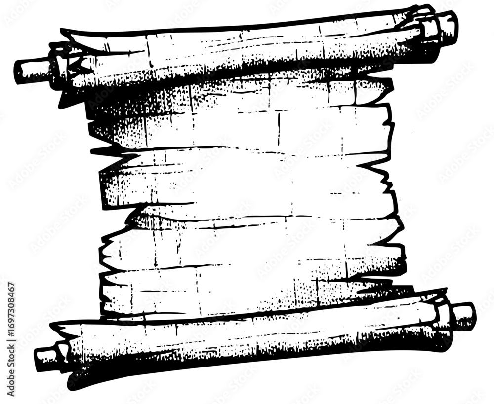 Poster vector ancient scrolls with ornate detailing evoke historical documentation.