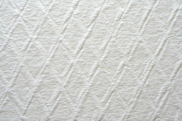 Close-up of textured white fabric