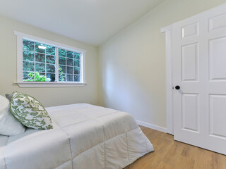 Modern residential bedroom interior