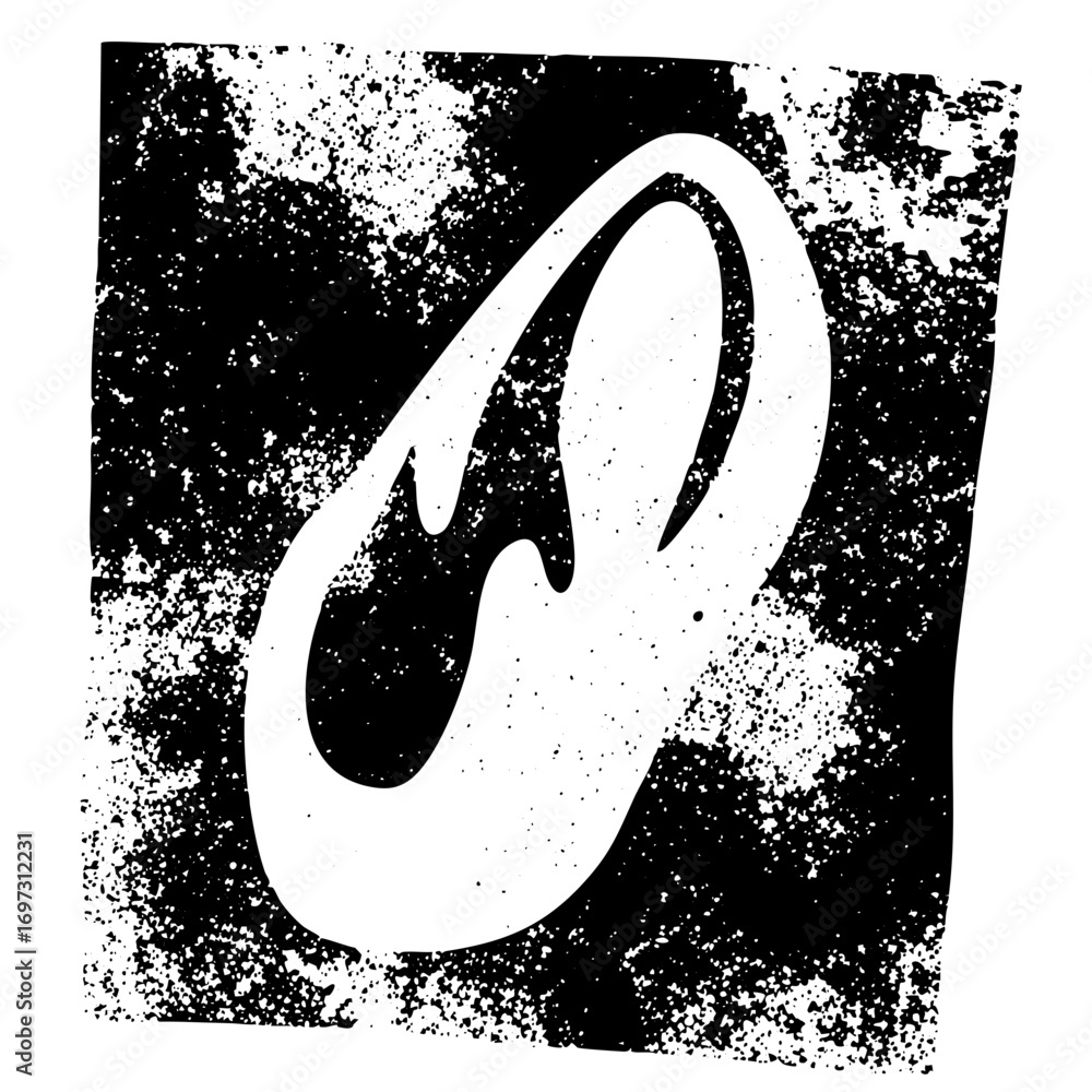 Poster vector abstract swirling shape with a central void a modern vector .