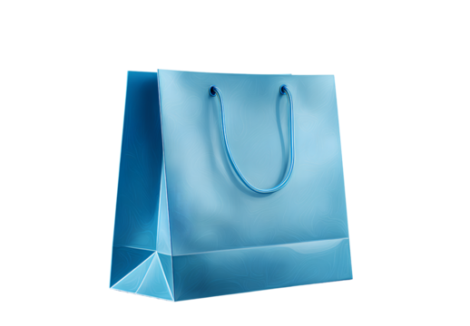 blue shopping bag clipart, simple transparent background vv.png