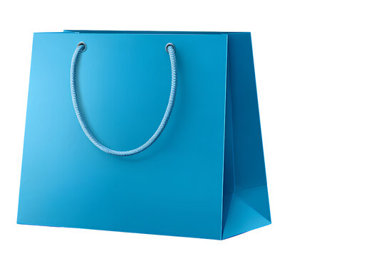 blue shopping bag clipart, simple transparent background vv.png 