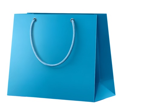 blue shopping bag clipart, simple transparent background vv.png
