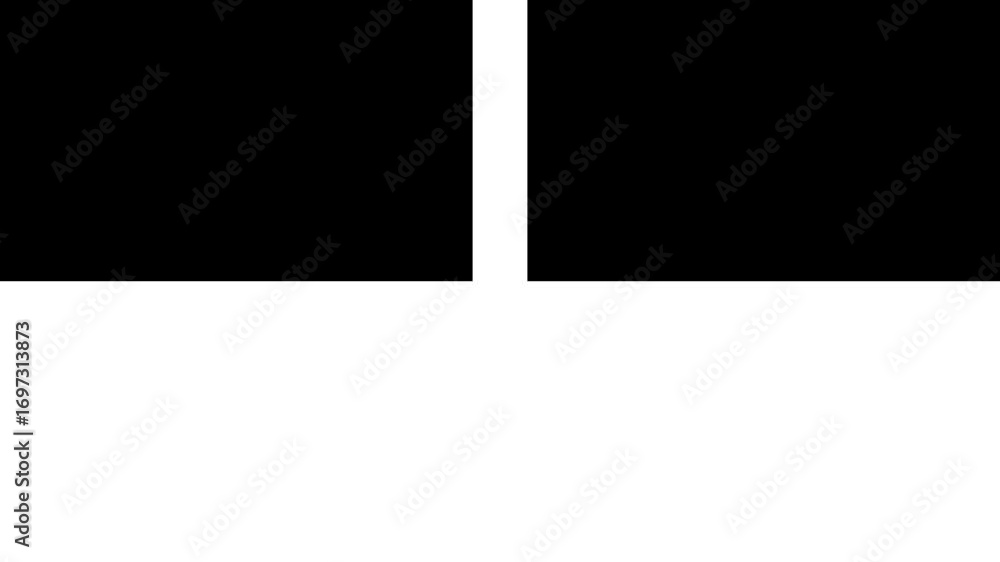 Poster video transition animation fade in and fade out black and white