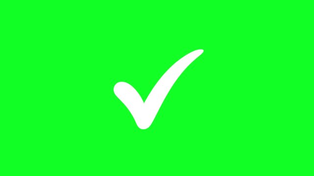 green approved icon, right check mark, Tick mark or confirm icon animation.
check tick mark icon animation, check mark sign, 4k video. check mark green screen. Green color simple tick mark animation