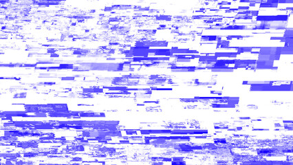 Retro VHS Glitch Banner with Color Pixel Distortion on Transparency. Techno glitch style backdrop....
