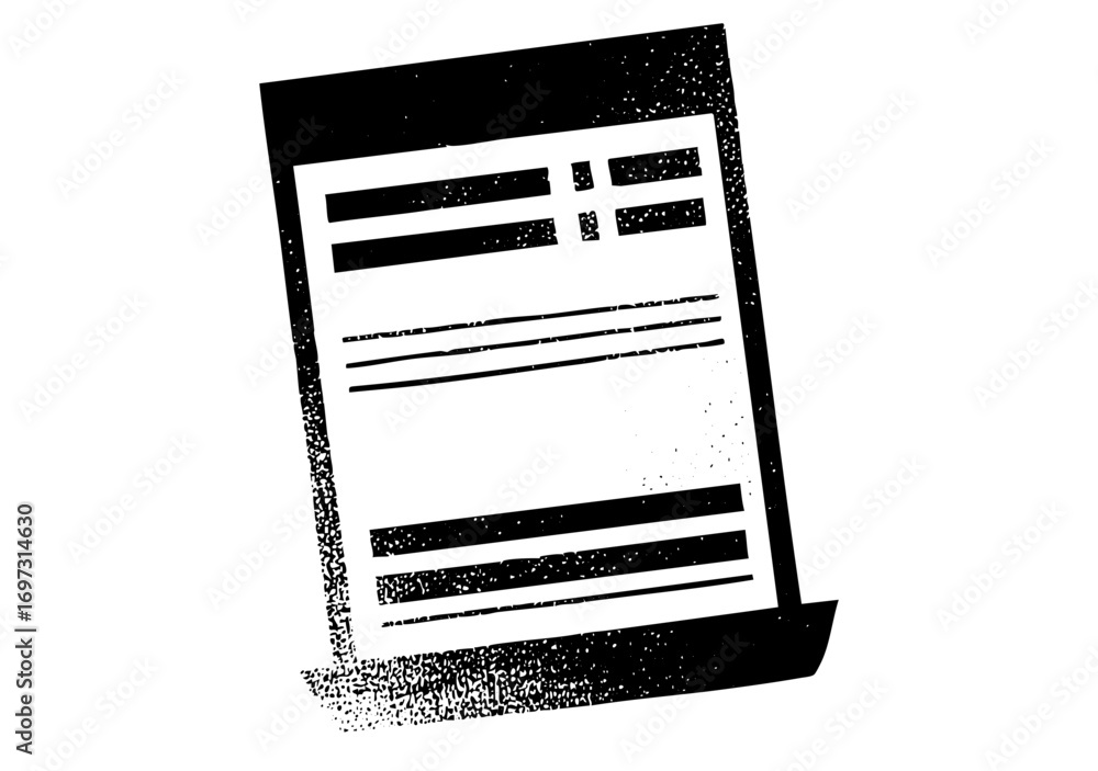 Poster vector document with redacted lines a vector .