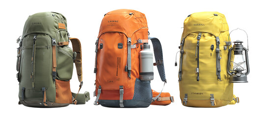 Colorful Hiking Backpacks for Outdoor Adventures and Explorations