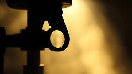 Microscope Lens Close Up.