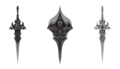 Elegant and Intricate Sword Design with Embellished Details