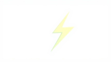 Yellow Lightning Bolt Icon.