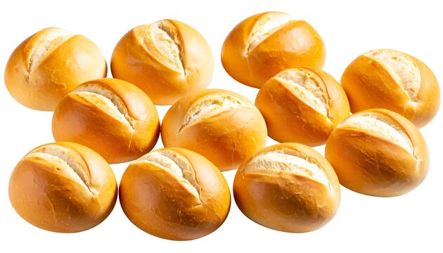Round loaves of bread arranged