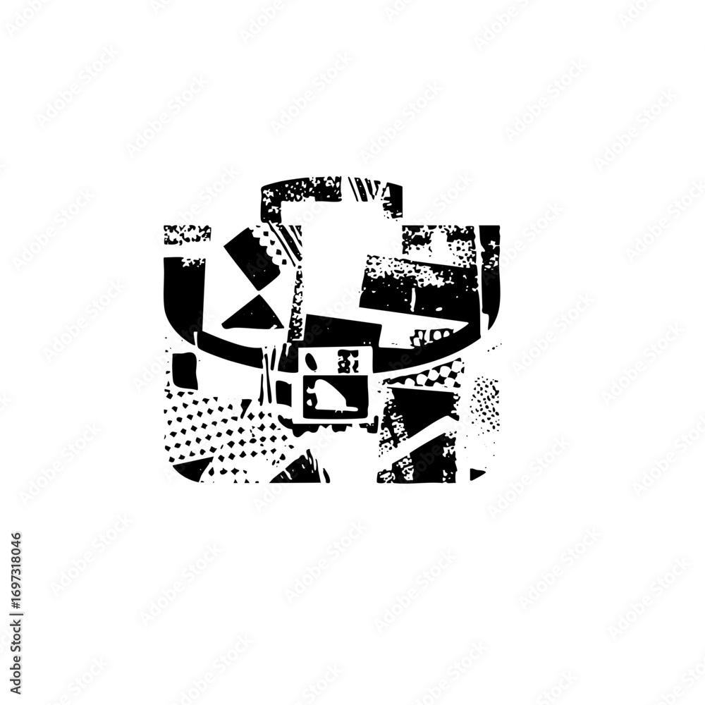 Aufkleber vector abstract geometric featuring fragmented shapes and textures.