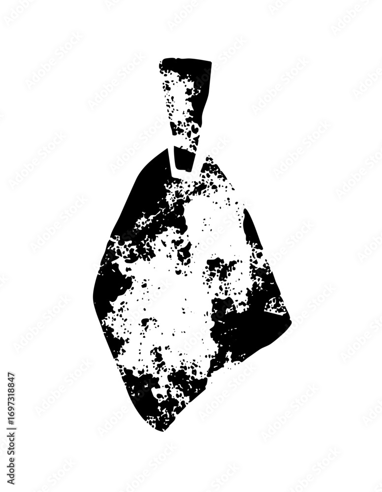 Poster vector abstract helmet with distressed texture.