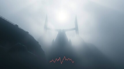 Misty Architecture Silhouette.