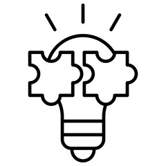 Problem Solving Outline Icon