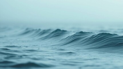 Misty Ocean Waves.