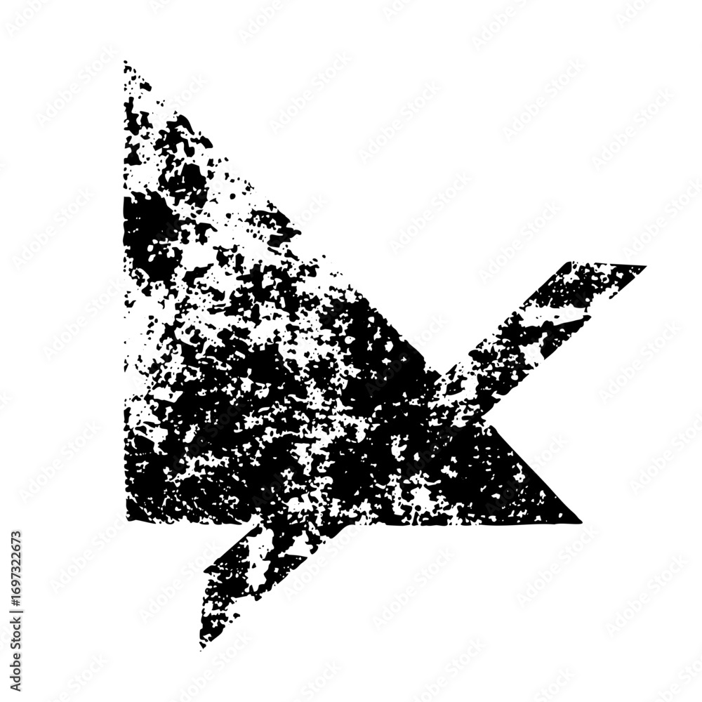 Poster vector abstract black element with angular shapes.
