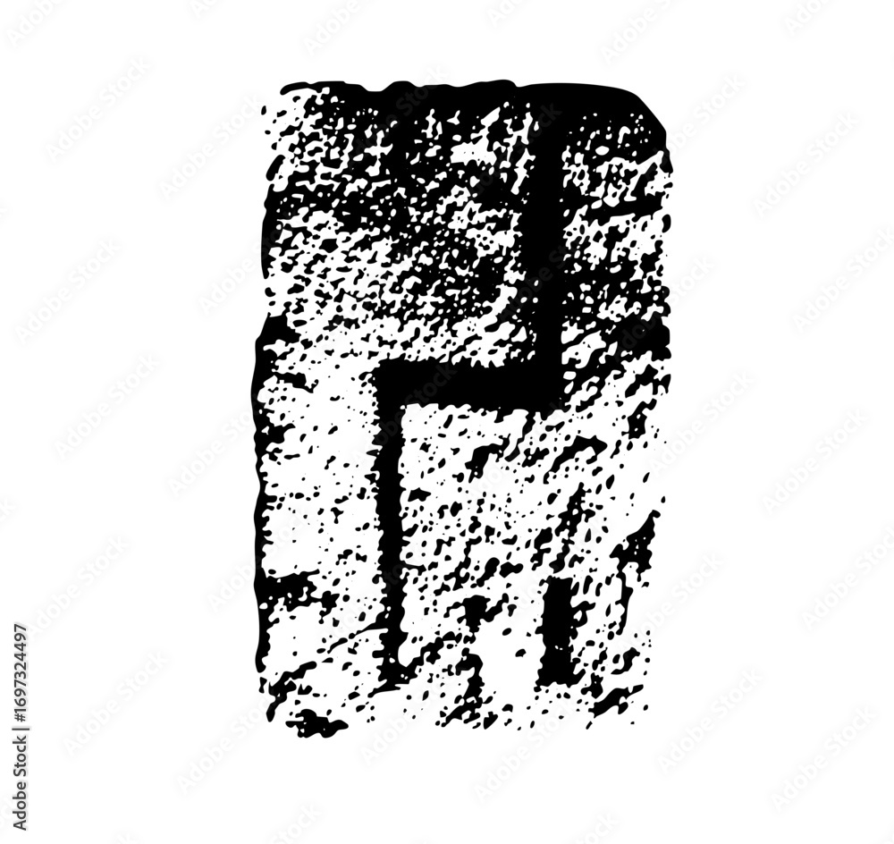 Poster vector abstract cross symbol with distressed texture.