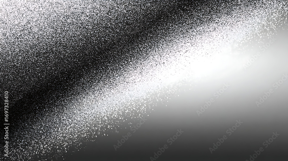 Aufkleber white gray smooth grainy gradient background with a noise texture ideal for website header poster ba