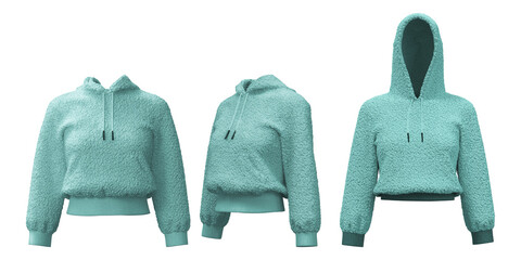 Dense fleece hoodie designed for comfort and warmth in casual settings © puruan